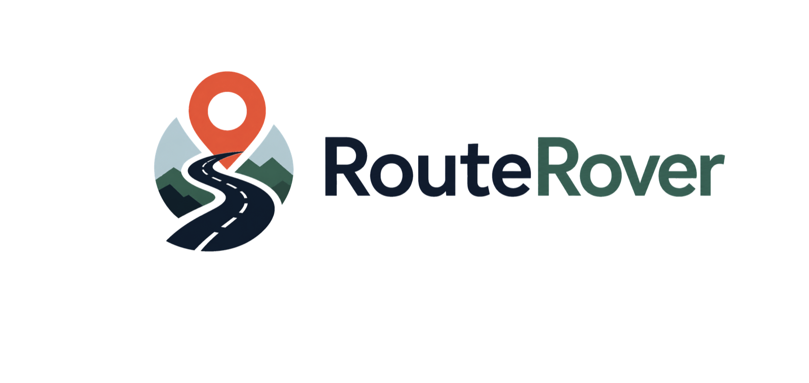 RouteRover primary logo, horizontal layout